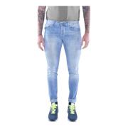 Skinny Fit Denim Jeans Dondup , Blue , Heren