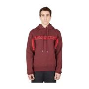 Logo Hoodie Lanvin , Red , Heren