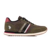 Stijlvolle Sneakers van Premium Leer U.s. Polo Assn. , Green , Heren