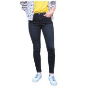 Katy broek met franjezoom Denim Studio , Black , Dames