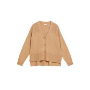 Gebreid Katoen Wol Cardigan Liu Jo , Beige , Dames