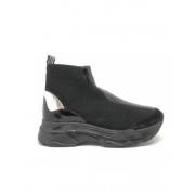 Elastische Sneaker Sokken met Rubberen Zool Twinset , Black , Dames