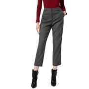 Cropped Houndstooth Broek Liu Jo , Gray , Dames