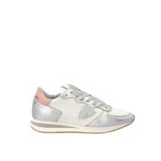Metallic Witte Tropez Dames Sneakers - Maat 38 Philippe Model , Gray ,...