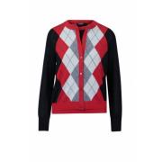 Cardigan Twinset , Red , Dames