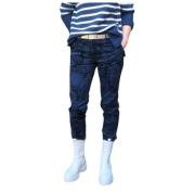 Slimme Fluweel New York Broek met Patroon Mason's , Blue , Dames