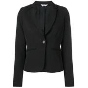 Korte Stretch Blazer, Klassiek Model Liu Jo , Black , Dames