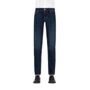 Leonardo Denim Jeans - Blauwe Brut Knopen Tramarossa , Blue , Heren