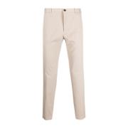 Katoenen slim fit broek Incotex , Beige , Heren