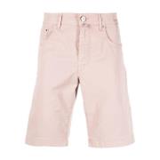 Katoenen shorts met zakken Jacob Cohën , Pink , Heren