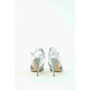 Pre-owned Leather sandals René Caovilla Pre-owned , Gray , Dames