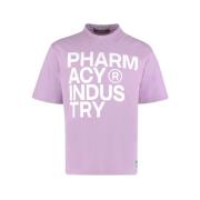 Paarse Katoenen Tops & T-Shirt Pharmacy Industry , Purple , Dames