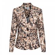 Butterfly Blazer met Extra Details &Co Woman , Brown , Dames