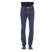 Slim-fit Jeans met Unieke Sluiting Jacob Cohën , Blue , Heren
