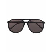 Zwarte zonnebril met originele accessoires Saint Laurent , Black , Her...