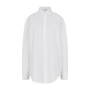 Blanc Ronde Slim Fit Shirt Alaïa , White , Dames