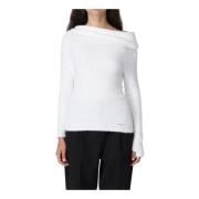 Veelzijdige Gebreide Shirt voor Vrouwen Liu Jo , White , Dames