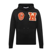 Logo Hoodie Off White , Black , Heren