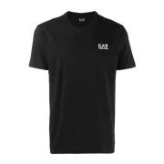 Klassiek Heren Logo T-shirt Emporio Armani EA7 , Black , Heren