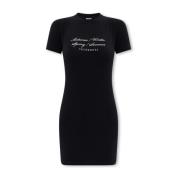 Jurk met logo Vetements , Black , Dames