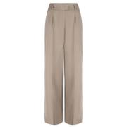 Wide Trousers Dante 6 , Beige , Dames