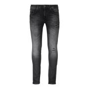 Trendy Tapered Fit Jeans met Destroyed Details Antony Morato , Black ,...