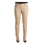 Beige Cotton Stretch Skinny Trouser Pants Dolce & Gabbana Pre-owned , ...