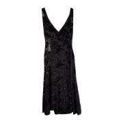 Black Long Embellished Dress with petticoat Lardini , Black , Dames