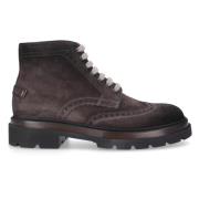 Velours Enkellaarzen 17684 Santoni , Gray , Heren