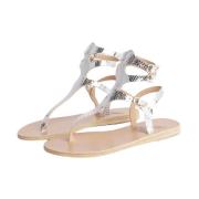 Klassieke Greco Antico Sandalen Ancient Greek Sandals , Gray , Dames