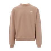 Bruine Katoenen Crew-neck Sweatshirt Aw23 Represent , Brown , Heren