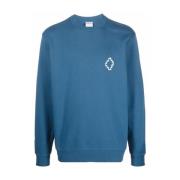 Contrast Logo Sweatshirt Marcelo Burlon , Blue , Heren