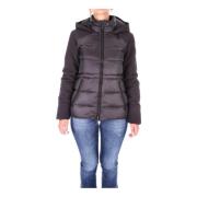 Zwarte donsjas met afneembare capuchon Woolrich , Black , Dames