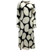 Beige Viscose Jurk, Goede Staat Marni Pre-owned , Beige , Dames