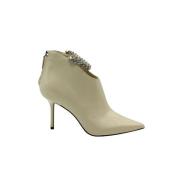 Pre-owned Leather heels Jimmy Choo Pre-owned , Beige , Dames