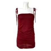 Pre-owned Silk dresses Gucci Vintage , Red , Dames