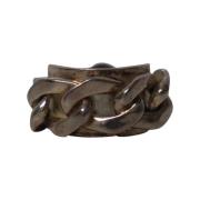 Pre-owned Silver rings Maison Margiela Pre-owned , Gray , Dames