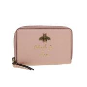 Tweedehands Roze Leren Portemonnee Gucci Vintage , Pink , Dames