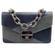 Pre-owned Leather handbags Chanel Vintage , Gray , Dames