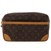 Pre-owned Canvas clutches Louis Vuitton Vintage , Brown , Dames