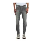 Slanke bijgesneden jeans medium wassen Haikure , Gray , Heren