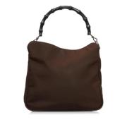 Pre-owned Canvas handbags Gucci Vintage , Brown , Unisex