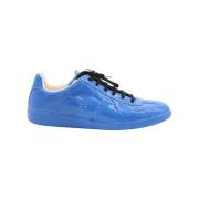 Pre-owned Leather sneakers Maison Margiela Pre-owned , Blue , Dames