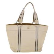 Pre-owned Canvas totes Burberry Vintage , Beige , Dames