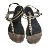 Pre-owned Suede sandals Balenciaga Vintage , Gray , Dames
