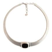 Pre-owned Metal necklaces Dior Vintage , Gray , Dames