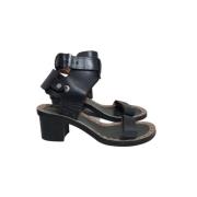 Pre-owned Leather sandals Isabel Marant Pre-owned , Black , Dames