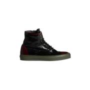 Pre-owned Leather sneakers Alexander McQueen Pre-owned , Black , Unise...