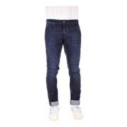 Slim-fit Denim Jeans voor Heren Dondup , Blue , Heren