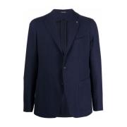 Geknoopte Blazer Tagliatore , Blue , Heren